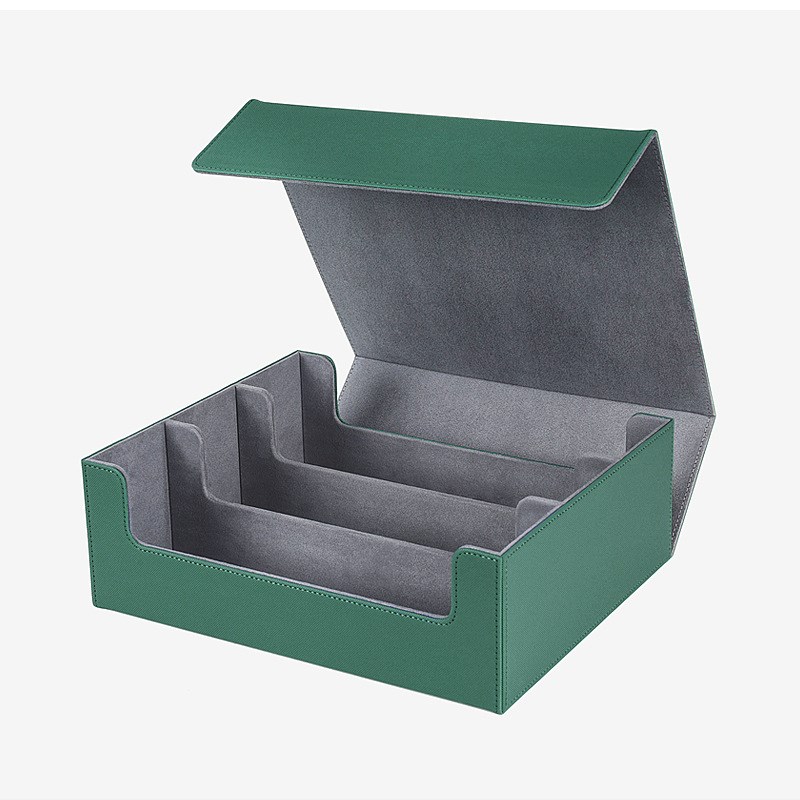 热卖大容量磁吸三排卡牌盒万智牌卡牌O卡膜硬卡砖收纳牌盒