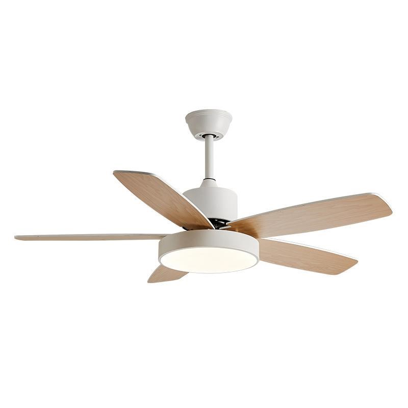 北欧客厅餐厅风扇灯智能语u音卧室变频吊扇灯客厅灯扇一体电扇灯