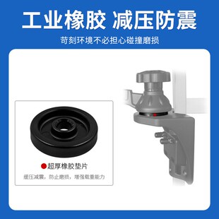 船载重型显示器壁挂伸缩VESA支架多关节圆管抱箍横臂AMYPS球头支