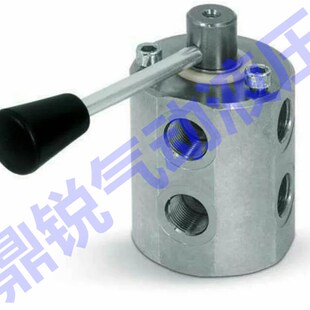 二位六通手动换向阀 DF6 VIE 38 ACCIAIO油路开N关控制阀G3/8 DN1