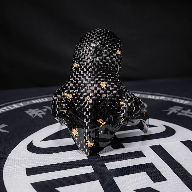 one S格子纹金箔碳纤维前挡泥板E/土除/小牛/九号/劲战通用