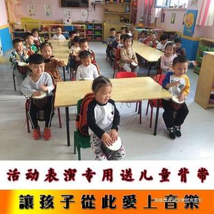 手鼓非洲鼓儿童初学者丽江小手鼓4寸6寸8寸山羊皮表演幼儿园玩具