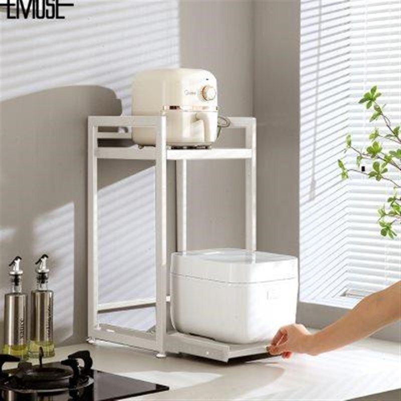 厨房台面置物架电饭锅一体式抽拉收纳架家用烤箱微U波炉放置锅架,厨房/烹饪用具,微波炉置物架,淘宝优惠券,粉丝福利购,淘宝优惠卷