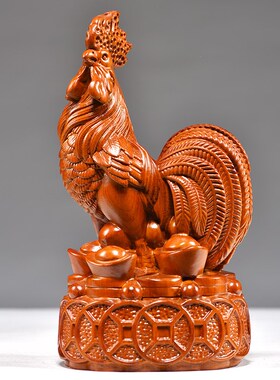 花梨实木质十二i生肖摆件全套木雕鼠牛虎兔龙蛇马羊猴鸡狗猪工艺