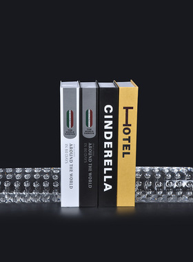 北欧风轻奢d水晶书挡摆件客厅书房办公室玄关书挡装饰摆件书立书