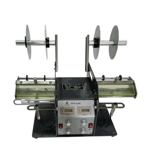 FTR-218C自动标签剥离机双向头不F干胶分离透明光纤撕剥标机厂家