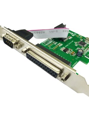PCIE串并口卡 PCIE转串口并口扩展卡 COM串口卡LPT卡1串1并组合