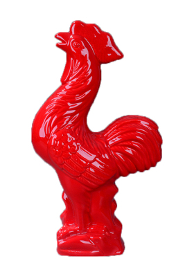 大号陶瓷公d鸡摆设 打鸣母鸡装饰生肖鸡年 吉祥物新居摆件礼物乔