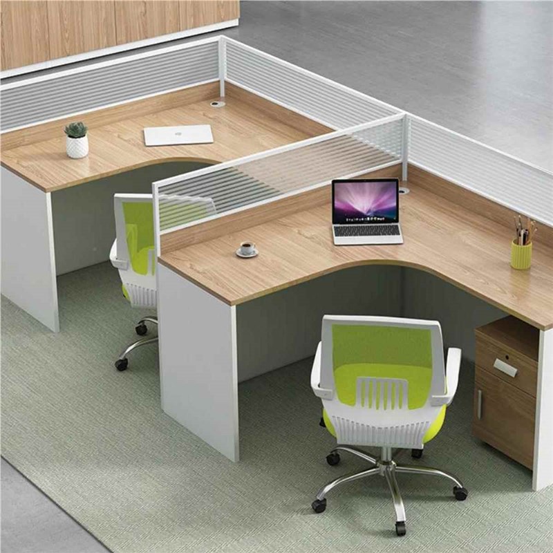 职员公人桌桌椅6组o合办公家具简约双人4办人员工屏风办公桌工位