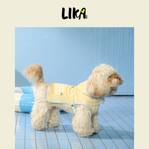 【明星同款】LIKAPAWS春夏新款中小型犬连帽背心宠物衣服狗狗