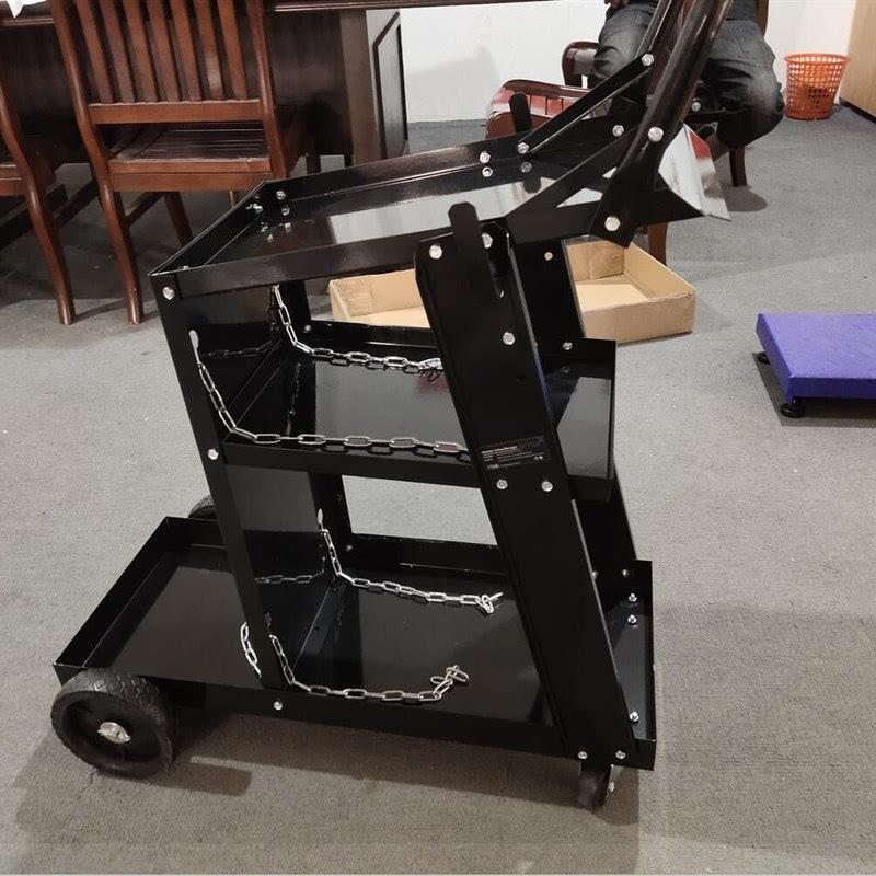 车间移动工具架电焊机氩弧焊二保焊手推车多功能收纳架子小推车.