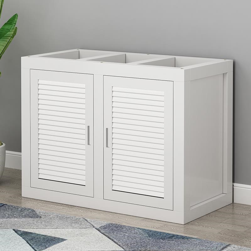 定制鱼缸底柜实木鱼缸柜底座架子鱼缸H桌底架客厅家用水族箱底滤