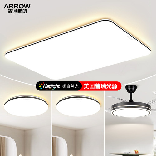 箭牌超薄高亮客厅灯简约现代大气