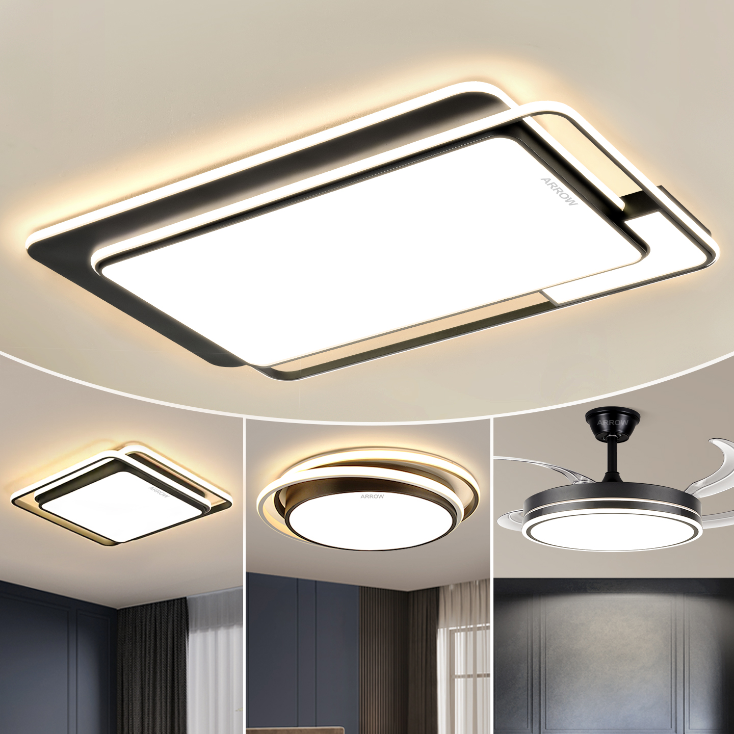 箭牌2024新款客厅主灯护眼吸顶灯