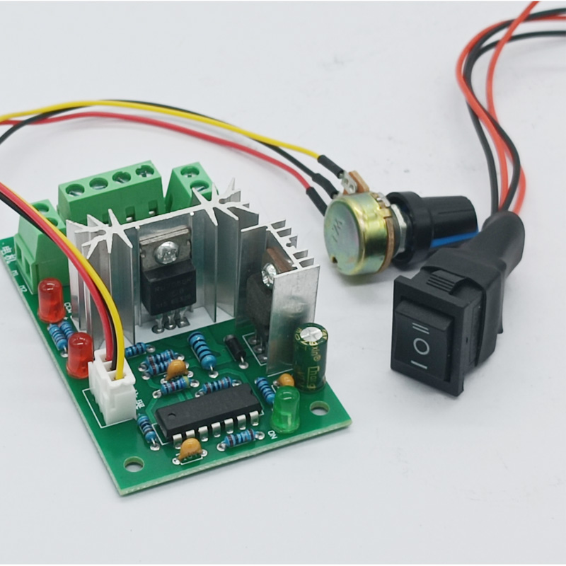 CCM6N PWM微型直流减速电机马达调速控制器6V12V24V30V正反转开关