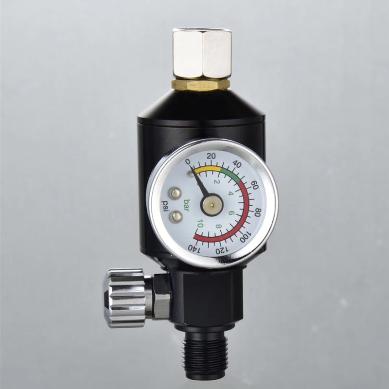 新品喷漆枪专用调压表气压调节阀过滤器枪架稳压表喷枪通用枪尾压