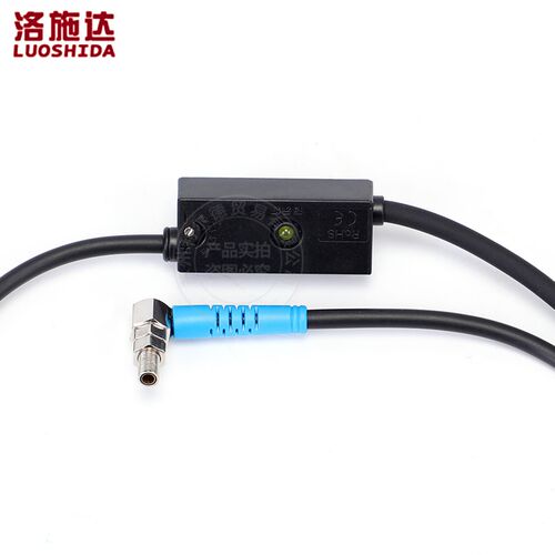 洛施达M4M6激光对射光电开关90度直角传感器LTD/LTT-04/06NO-TZ弯