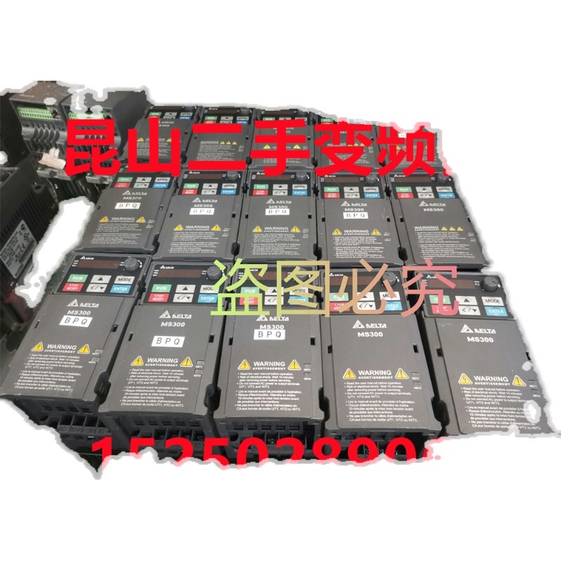 拆机 台达变频器MS300 VFD4A8MS21ANSAA 包好0.75KW 220V