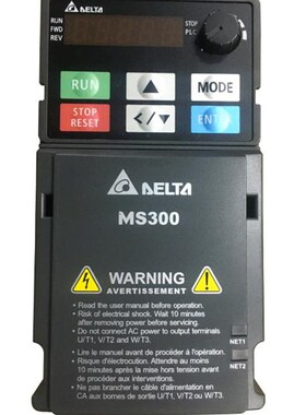 台达变频器MS300 VFD2A8/4A8/7A5MS21ANSAA 单相220V 0.4/0.75KW