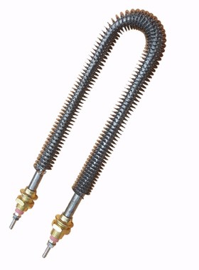 带散热片加热管空气干烧型发热管 直型U型M型220V 600W 800W1000W