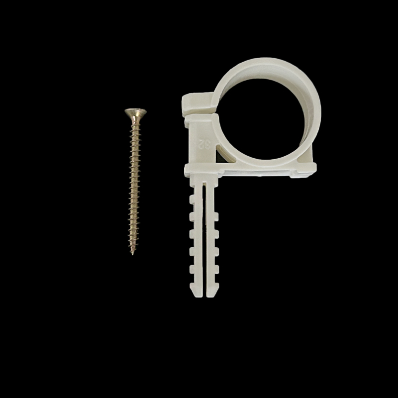 PPR带脚扣卡排卡P型卡20 25 32 固定卡扣卡U型厚塑料管卡水管配件