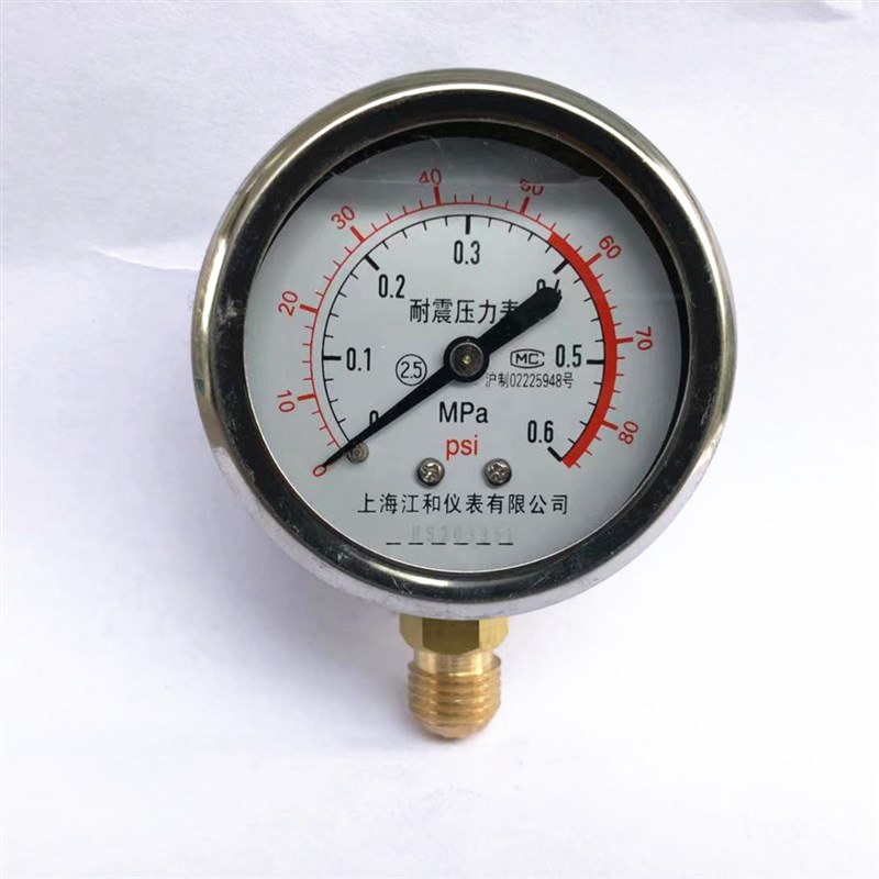YN60耐震压力表1.6/40mpa 冲油抗振 上海杭州富阳东亚 水油气压
