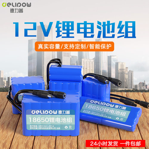 德力普12V三元锂电户外音响电源