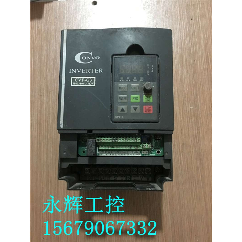 拆机康沃变频器CVF-G2-4T0022C 2.2KW 380V测试包好质量保证