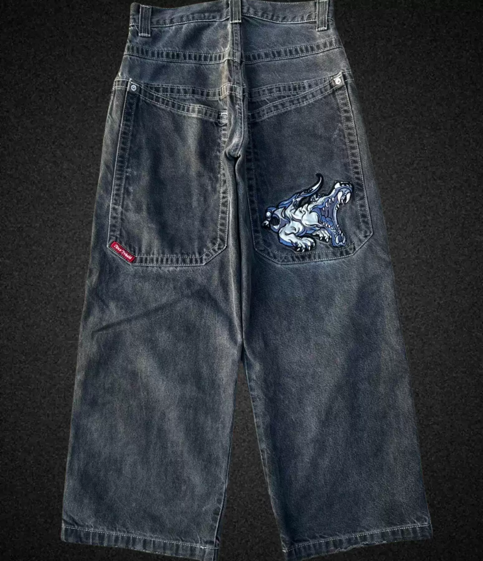 Уличные джинсы JNCO в стиле Y2K хип-хоп графический принт CARTON графика/картон графика?