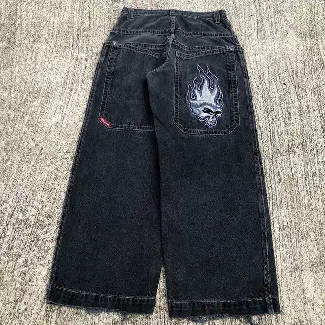 Уличные джинсы JNCO в стиле Y2K хип-хоп графический принт CARTON графика/картон графика?