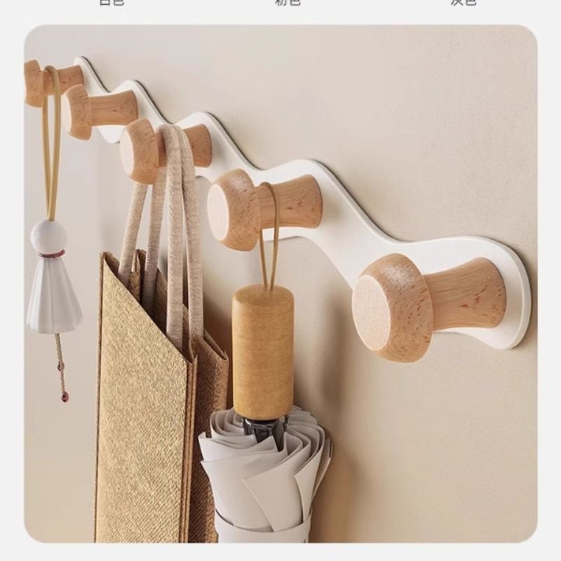 墙上挂衣架免打孔衣服挂