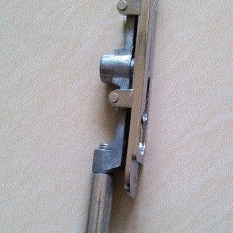 6寸插锁门暗锁圆头子母防盗天地不锈钢大门插销