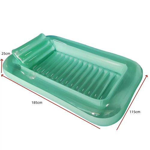 充气浮排水床充气阳光浴床可折叠充气水上浮床