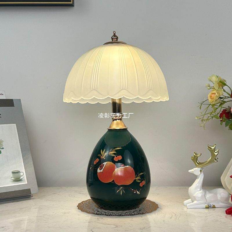 欧式轻奢台灯卧室床头灯结婚现代简约温馨婚庆新中式节能家用LED