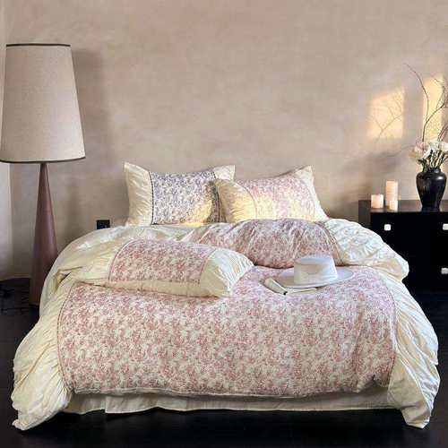 2024新款纯棉A类全棉双层纱四件套床单被套床上用品