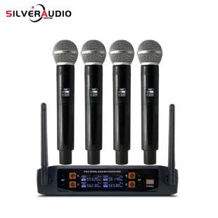 GAW-GLD4四通道超高频VHF无线麦克风卡拉ok扬声器表演系统手持