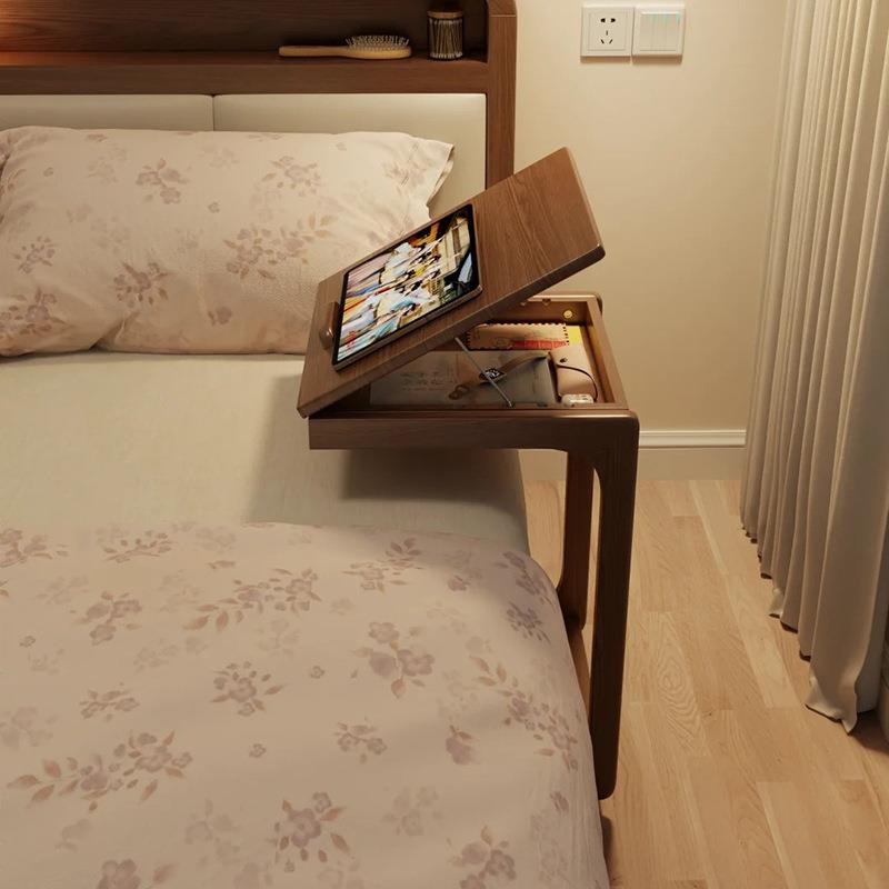 床头柜可移动床边几卧室家用床头置物架小众设计感小户型床边桌子