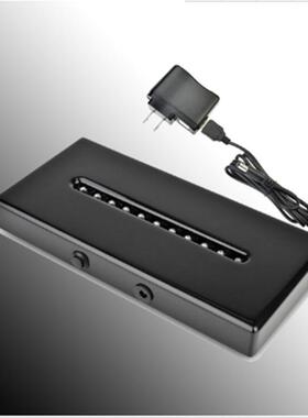 黑色长方形LED发光灯座钢琴漆喷漆101*210*25mm