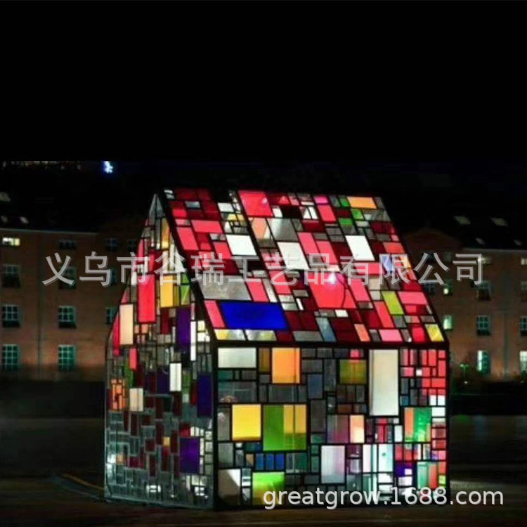 暖场活动道具神器亚克力七彩小屋户外展览道具