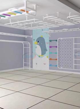 健身器材室内家用单杠引体向上肋木攀爬组合儿童云梯