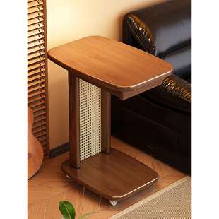 中古风可移动边几家用客厅沙发边小桌子小户型非实木感小茶几