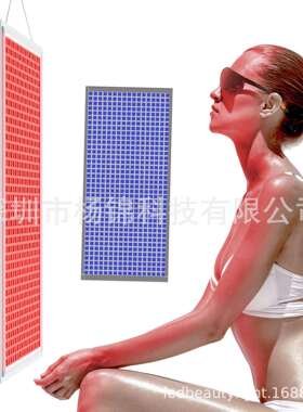 300W定时理疗灯3060红外红光桑拿房全身全蓝光日光浴晒肤美黑灯