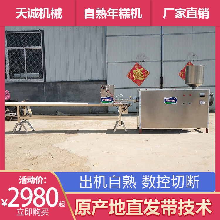 现货供应大型年糕机网红小吃铁板脆皮年糕加工设备