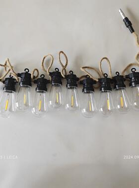 新款麻神灯串庭院街道氛围装饰圣诞节跑马灯LEDA60灯串