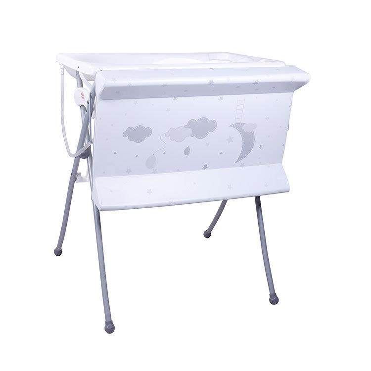 婴儿洗澡台护理台宝宝浴盆收纳柜可爱折叠便携式多功能
