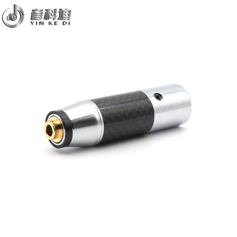 DAC无损解码XLR平衡4芯卡侬转接4.4mm母座平衡耳放转接头