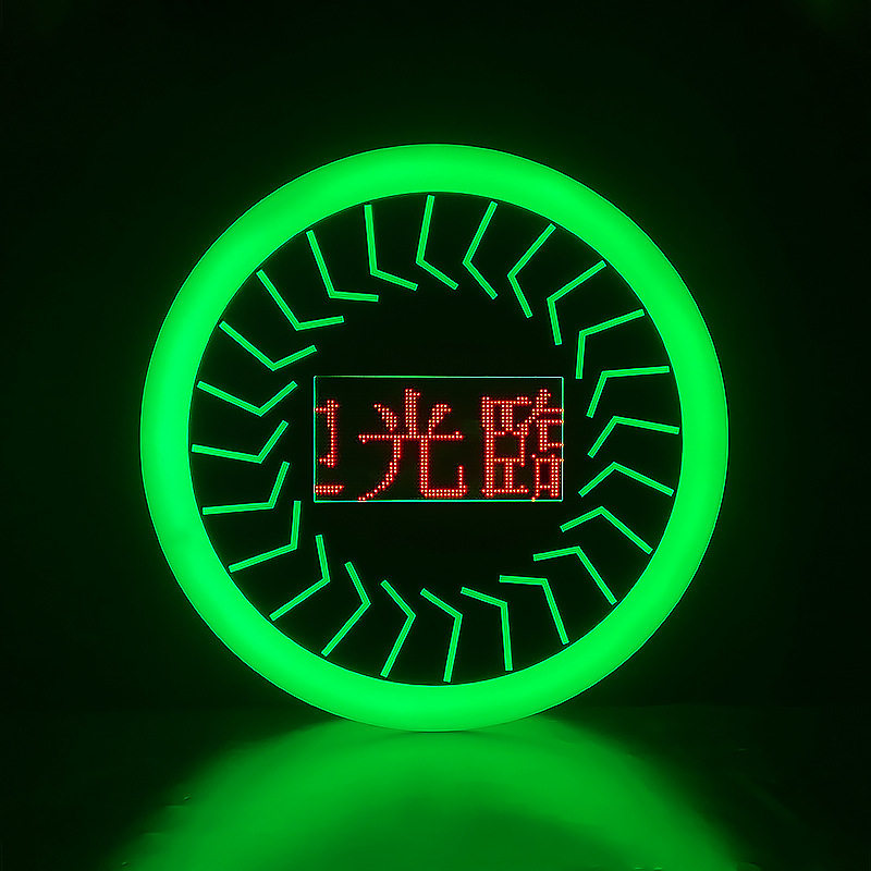新款圆形编程举牌酒座气氛道具KTV出酒表演举牌LED发光手举牌子
