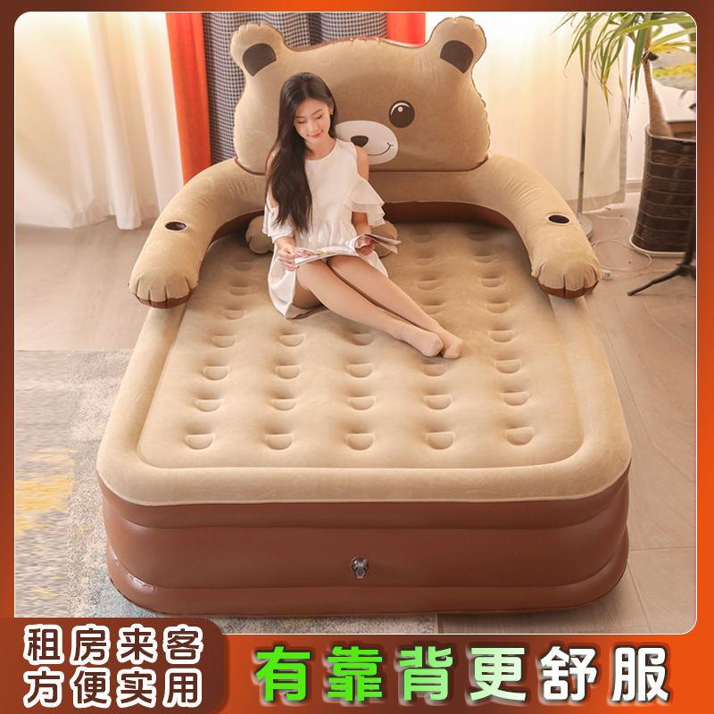 充气床加高加厚家用双人折叠户外打地铺单人露营加厚气垫床便携