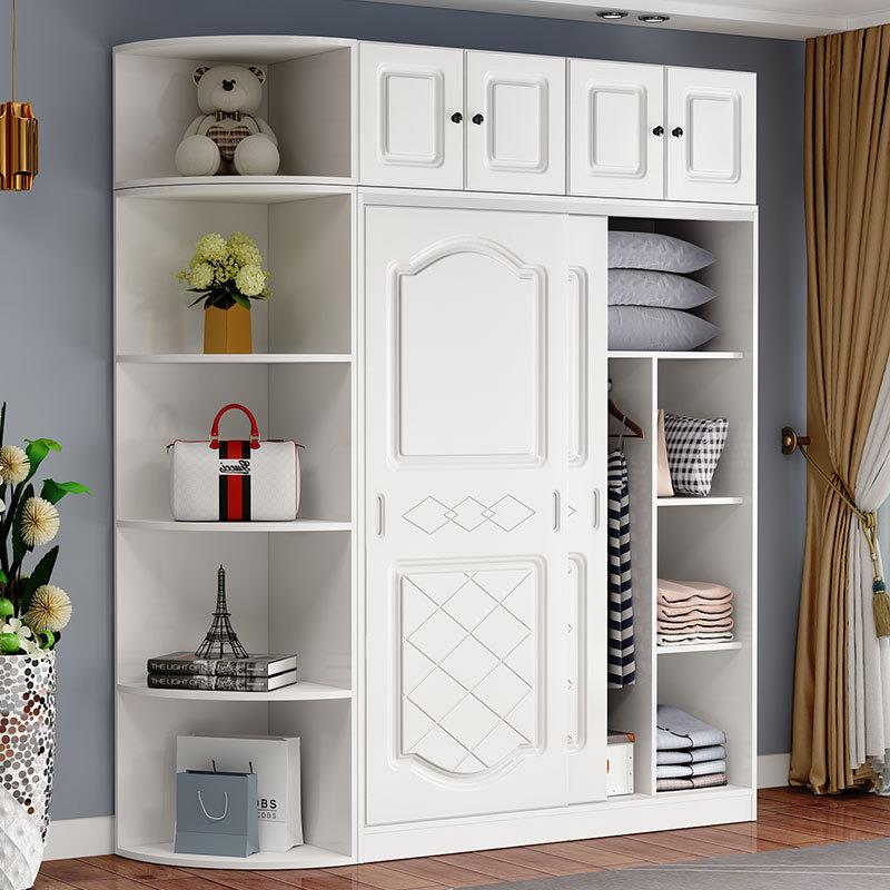 儿童宿舍租房简易房宿出租房卧室简约衣橱家用门儿现代推拉门衣柜