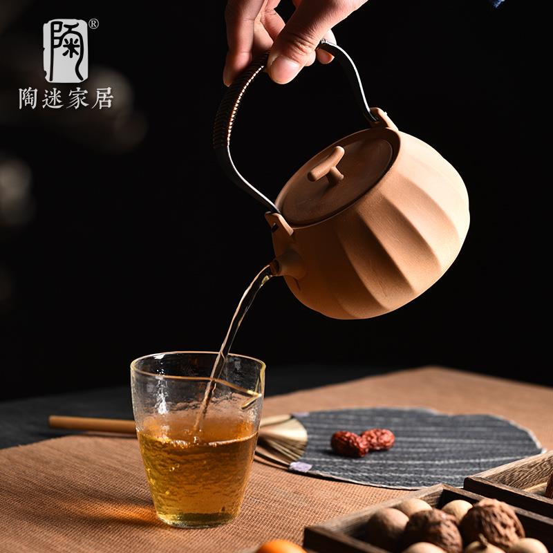 ≈陶瓷提梁壶围炉煮茶壶大容量陶壶茶具套装明火烧水泡